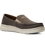 ARIAT MEN&#39;S HEATHER BROWN HILO 360 CANVAS SLIP-ON CASUAL SHOE - MOC TOE ... - $88.84 CAD