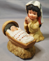 Sagebrush Kids Gregory Perillo Figurine Nativity Mary &amp; Baby Native American - £16.25 GBP