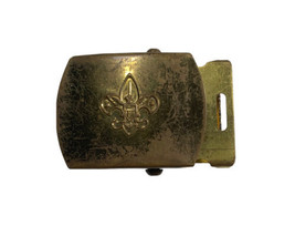 USA Boy Scouts Vintage Solid Brass Belt Buckle child BSA SCOUT - £7.98 GBP