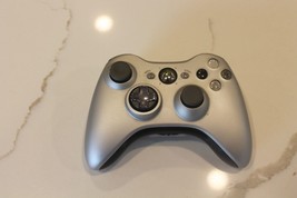 Microsoft Xbox 360 wireless controller silver OEM factory controller model 1403 - £47.95 GBP