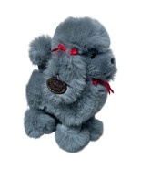 Vintage Westcliff Collection Gray Plush Poodle Red Ribbon Stuffed Animal... - $352.23 MXN
