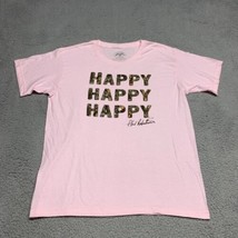 Duck Commander T Shirt Large Pale Pink Be Happy Happy Happy Phil Robertson - £7.52 GBP