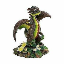 Fantasy Green Thumb Avocado Guacamole Dragon Statue Fairy Garden Collectible - £19.97 GBP
