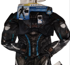 Halo Spartan Locke Boys 3 Piece Costume Medium 8 to 10 Halloween Cosplay Lights - £16.64 GBP