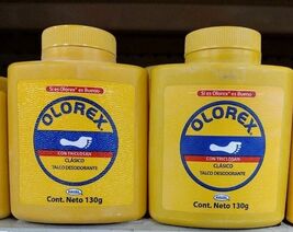 2X OLOREX TALCUM ( TALCO  ) POWDER - 2 CONTAINERS OF 130g EACH - FREE SH... - $18.80
