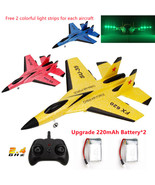 RC Plane SU-35 With LED Lights Remote Control Flying Model Glider Aircraft  - £21.49 GBP
