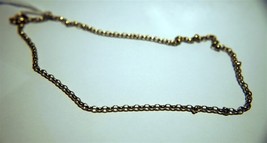 Hand Made 9kt Stamped YG Wide Link 15&quot; Pocket Watch Chain 7.8 Gms - £374.73 GBP