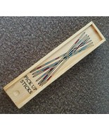 Vintage ~ Pick Up Sticks Game ~ Forty (40) Sticks ~ Wooden Storage Box - £17.88 GBP
