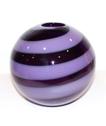 GORGEOUS PURPLE AMETHYST/LILAC OPAQUE ART GLASS 6 1/4&quot; ROSE BOWL VASE - €85,98 EUR