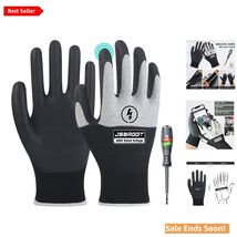 Flame Retardant Electrician Gloves with Rubber Grip - 400V Insulated Saf... - $21.73