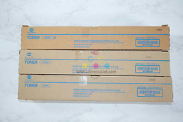 3 New OEM Konica Minolta BizHub 227, 287 Black Toner Cartridges TN323 / A87M030 - £115.25 GBP