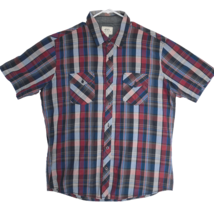 Ecko Unltd Shirt Adult XL Mens Plaid Skater Grunge Button Up Vintage Y2k 90s 00s - $22.42