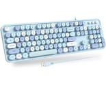 Usb Wired Computer Keyboard - Retro Typewriter Keyboard - Full Size Offi... - £43.25 GBP