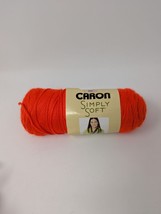 Vintage Caron Simply Soft Yarn 100% Acrylic 6 oz 315 yds – Color Orange ... - $19.99