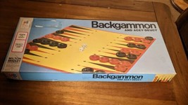 Vintage Milton Bradley Backgammon And Acey-Deucy Board Game 1973 no manual - $19.79