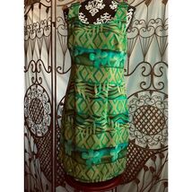 Jessica Howard Womens Floral Print Sheath Dress Sleeveless Green Size Me... - $15.79
