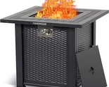 28&quot; Propane Fire Pit Table, 50000Btu Rectangle Fire Table With Cover &amp; R... - $259.99