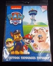 Paw Patrol 25 temporary tattoos pack Made USA - £3.89 GBP