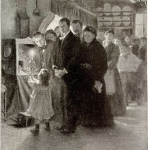 At The Stroke Of Midnight Victorian Print 1896 Louis Loeb DWP2D - £16.70 GBP
