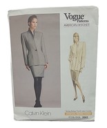 Vogue American Designer Pattern Calvin Klein Sz 12 Misses&#39; Jacket &amp; Skir... - $20.12 CAD