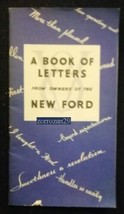 1932 FORD EIGHT &#39;&#39;A Book of Letters..&#39;&#39; VINTAGE TEILFARBIGE... - $26.35