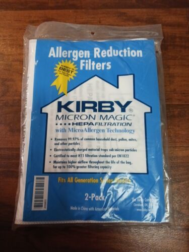 2 Pk. Kirby Micron Magic, Hepa Vacuum Cleaner Bags. Fits All Generation Series. - $9.89