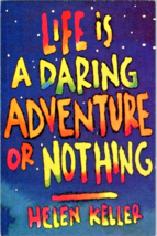 Postcard Helen Keller Life is a Daring Adventure or Nothing 1996 6 x 4 Ins. - $5.86
