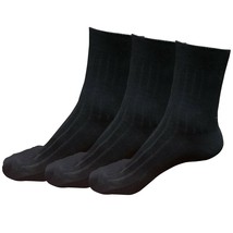 Lot 3 pairs Mens Classic Fashion Cotton Casual Solid Crew Dress Socks Size 6-10 - £7.12 GBP