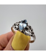 Vintage Ring Sterling Silver 925 Stone Topaz Jewelry Women's Beautiful S... - $95.00