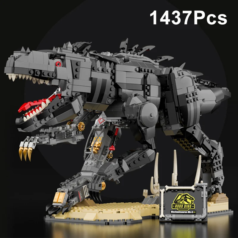 Technical 1437Pcs Mechanical Dinosaur Tyrannosaurus Rex Model Building Bloc - £106.29 GBP