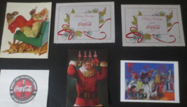 Set of 6  Coca-Cola Christmas &amp; other Cards - £1.17 GBP