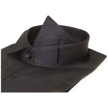 Men's Tux Shirt FAMOZO Turkey 100% Cotton French Cuffs Wing Tip FA3 Black image 6