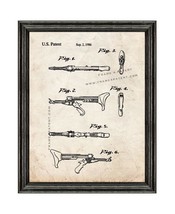 Star Trek Klingon hand weapon Patent Print Old Look with Black Wood Frame - $24.95+