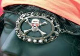 Pirate Skull &amp; Crossbones Eyepatch - £10.44 GBP