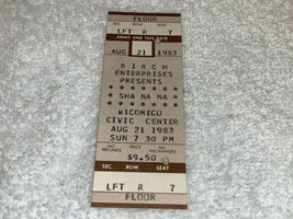 SHA NA NA Original Unused 1983 Concert Ticket Wicomico County Maryland  ... - £7.85 GBP
