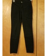 Justice Black Denim Jeans Pants Girls 10 Slim 10S NWOT - £8.62 GBP