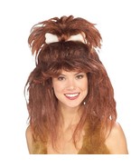 RUBIE&#39;S CAVEWOMAN WIG AUBURN/DARK RED w/ BONE HALLOWEEN COSTUME ACCESSOR... - $18.69