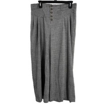 Anthropologie Maeve Black Plaid High Waist Trouser Wide Leg Pants Medium - $35.68