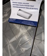 NEW Decko 38310 Chrome Metal Paper Towel Holder  Metal WALL MOUNT 14&quot; - $5.09