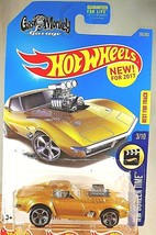 2017 Hot Wheels #99 Hw Screen Time 3/10 68 Corvette Gas Monkey Garage Gold wMC5s - £9.41 GBP