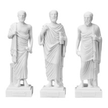 Socrates Aristotle Plato Greek Philosopher Set Statue Sculpture - £55.48 GBP