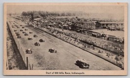 Indy 500 Indianapolis IN Start 500 Mile Race Soldier Mail Erie PA Postca... - £7.95 GBP