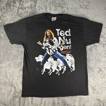 Vintage 90s Ted Nugent Rock Graphic Band T Shirt Hanes Tag XL Made In USA - $120.00