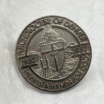 1987 Archdiocese Of Denver Colorado Religious Enamel Lapel Hat Pin Pinback - £4.66 GBP