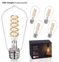 4-Pack Dimmable Vintage LED Edison Bulbs, E26 LED Bulb 60 Watt Equivalen... - €10,07 EUR