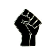 Raised Fist Pin Black Lives Matter Blm Lapel Badge Resistance Resist Solidarity - £5.64 GBP+