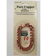 HEAVY WOMENS LINK PURE COPPER CUFF BRACELET jewelry metal  linked #JL552... - $16.82 CAD