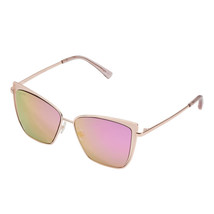 DIFF Becky Rose Gold Brown Gradient Sunglasses - £52.42 GBP