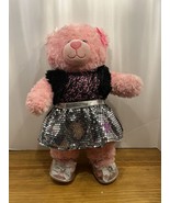 2018 Build a Bear Bright Pink Happy Hugs Heart Nose Teddy Plush Stuffed ... - £17.13 GBP