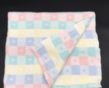 Vintage Baby Blanket Beacon Woven Cotton Pastel Plaid - $39.99